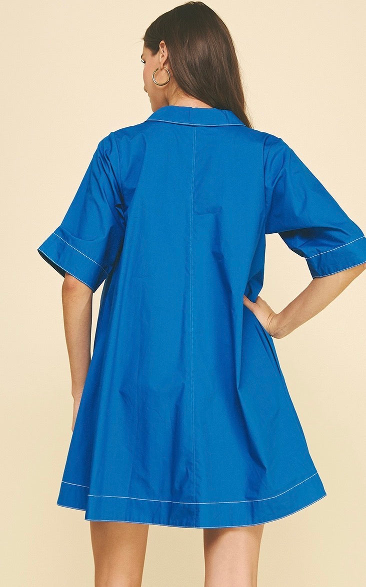 6657D V- NICK MINI DRESS