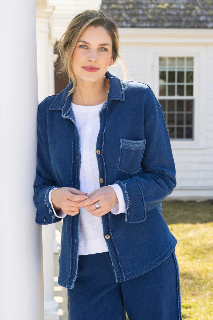COLOR WASH TERRY ANYWHERE SHACKET 28094