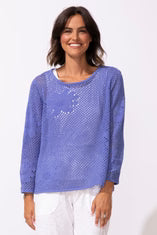 Floral Crochet Easy Pullover 65175