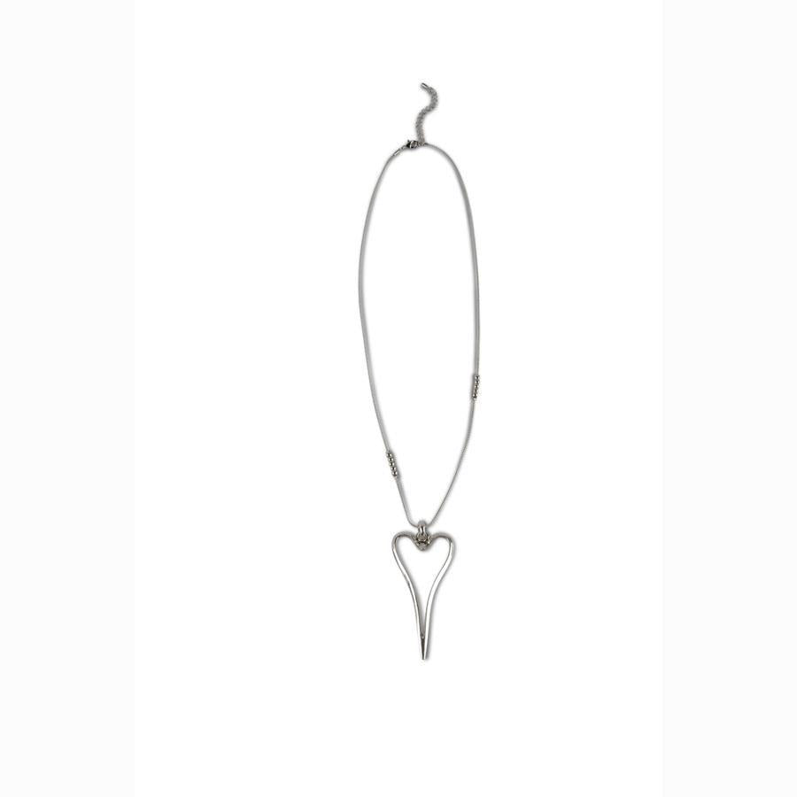 SILVER HEART NECKLACE 83871a