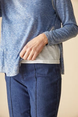 84279 LAYERED LOOK S SWEATER