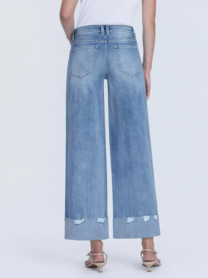 LV1604 HIGH RISE CUFFED WIDE LEG