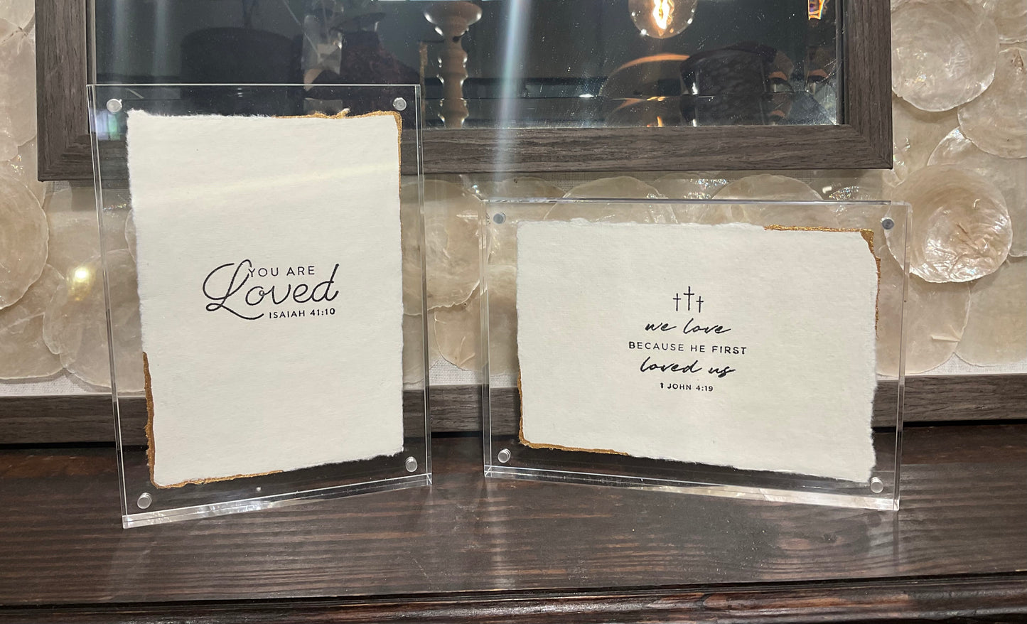 BIBLE VERSE IN ACRYLIC FRAME