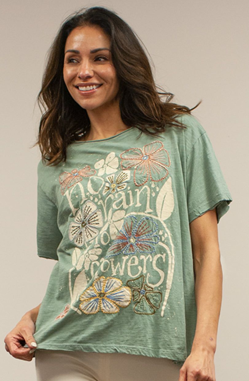 KYREC135 VINTAGE TEAL DARBY TEE