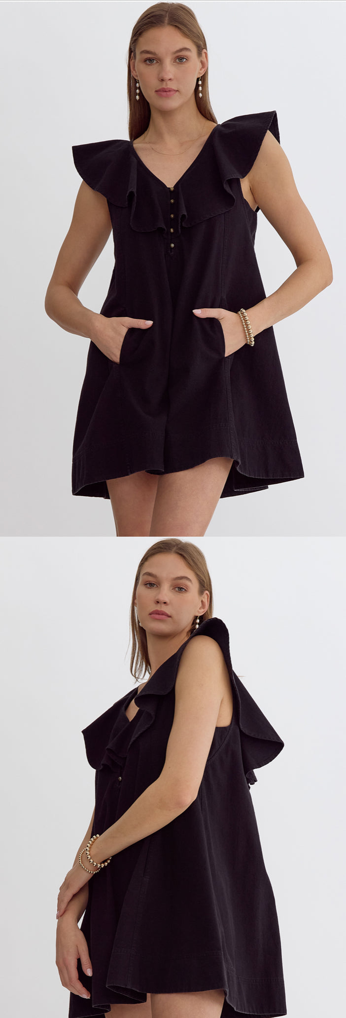 D22366 BLACK DRESS