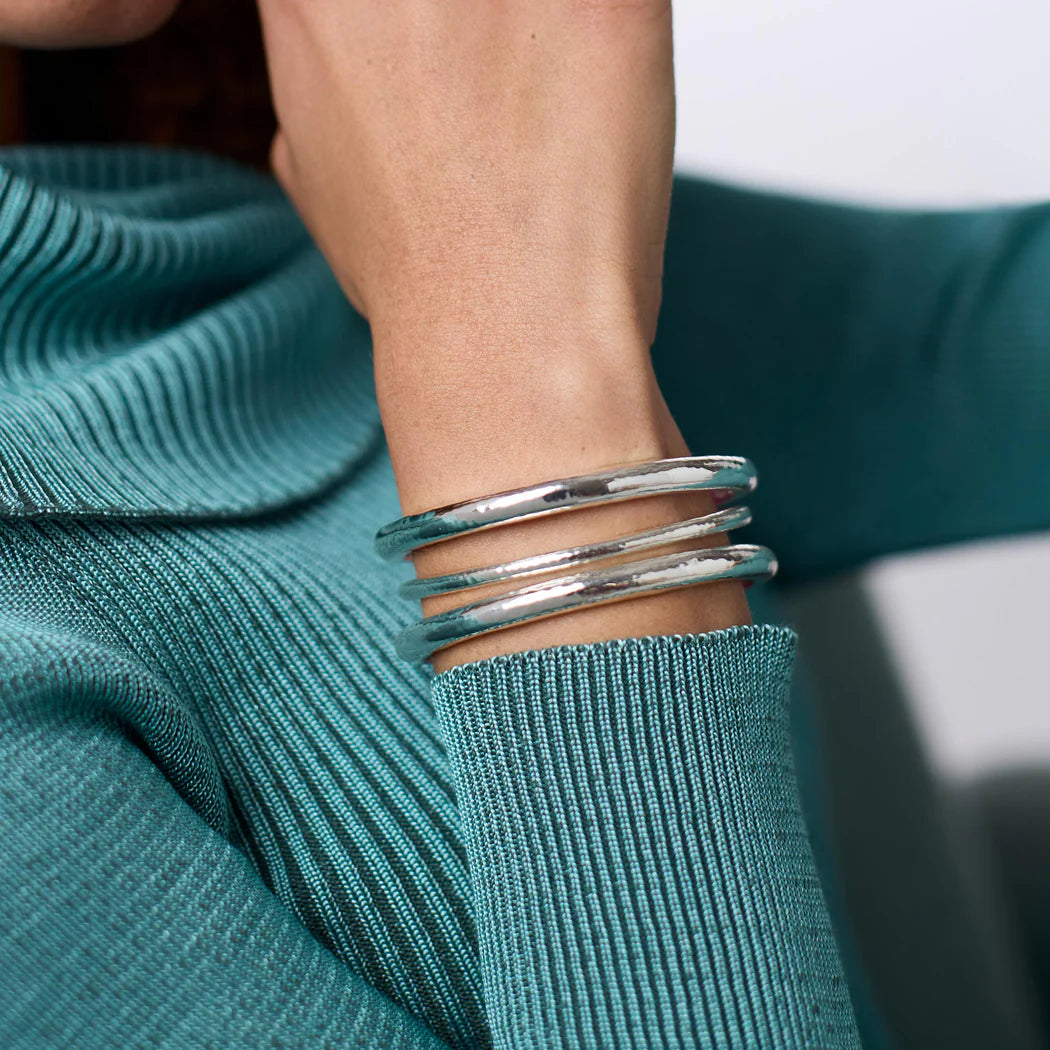 HAVANA DEMI BANGLE SILVER MED