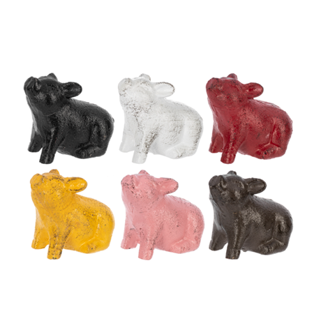 PAINTED MINI PIG IRON CB184517