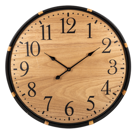 BLACK FRAME WALL CLOCK CB186057