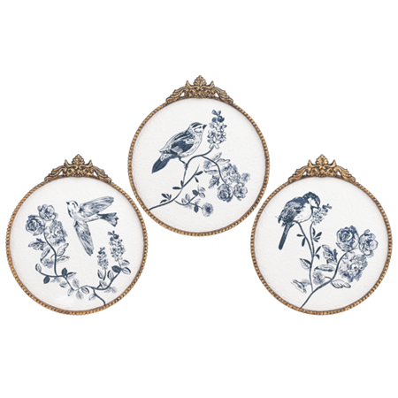BIRD ART WALL DECOR CB186394