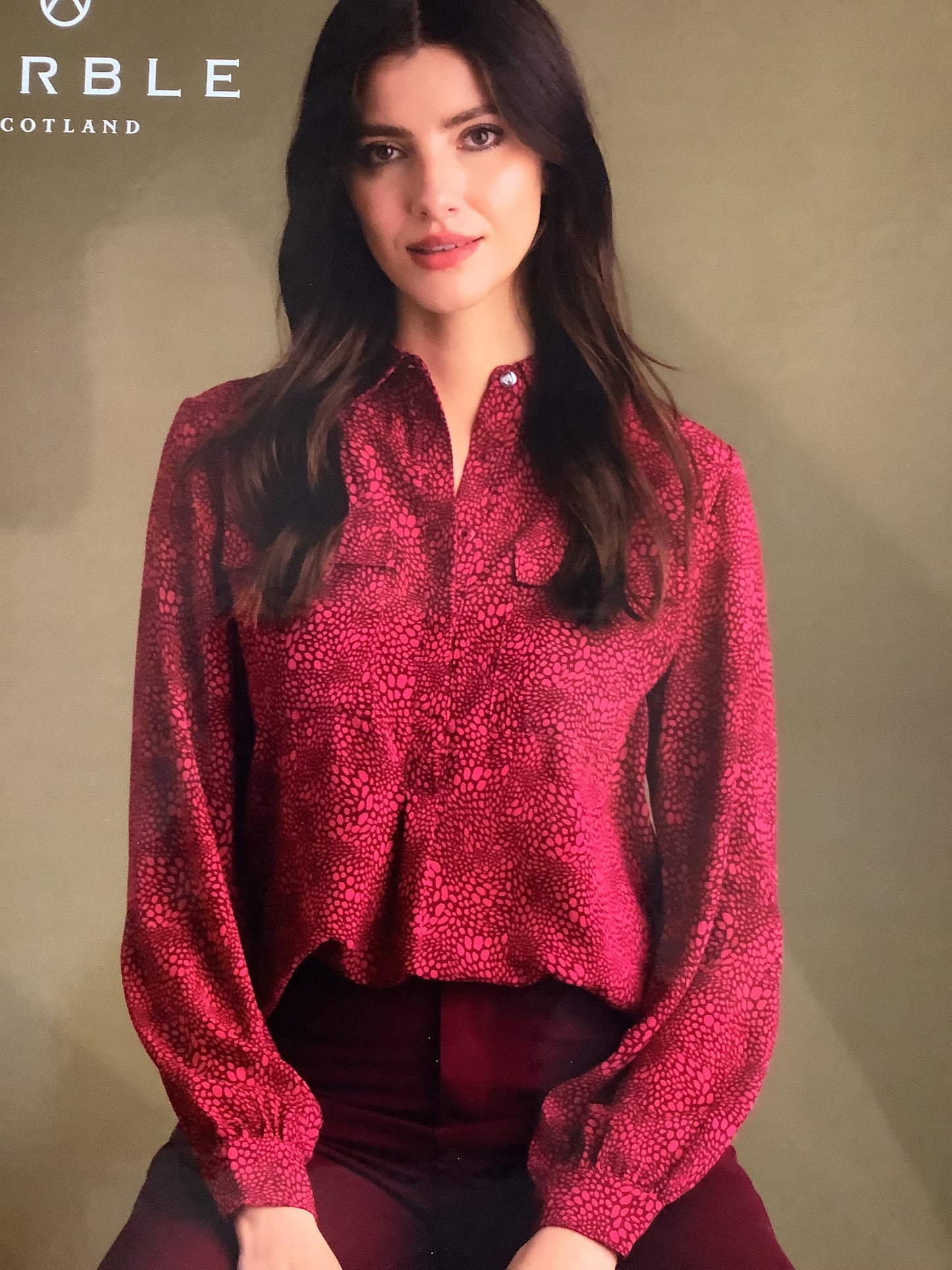 7157 RELAXED FIT PRINT BLOUSE