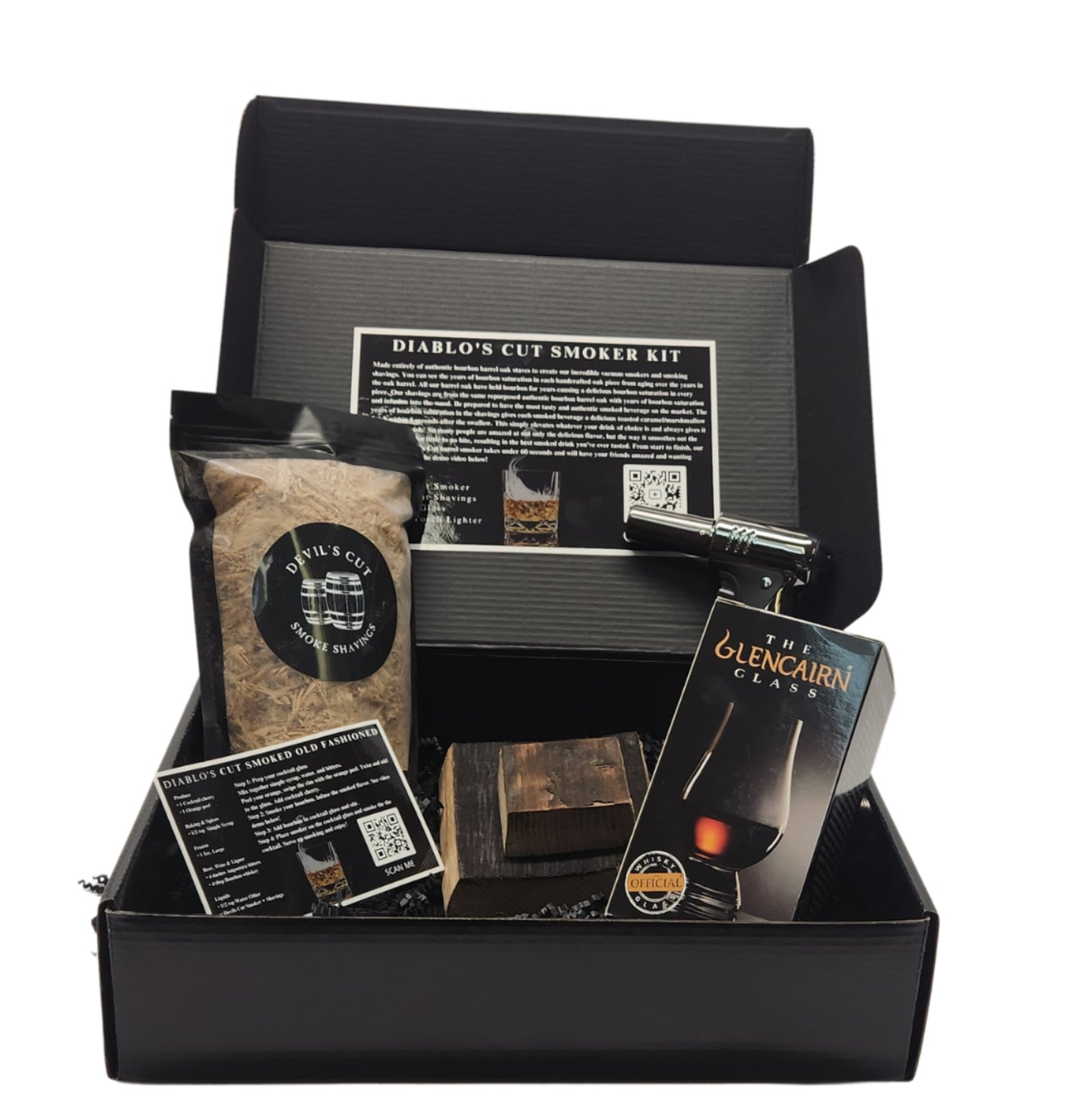 DIABLO"S CUT WHISKEY STAVE VACUUM SMOKER SINGLE KIT