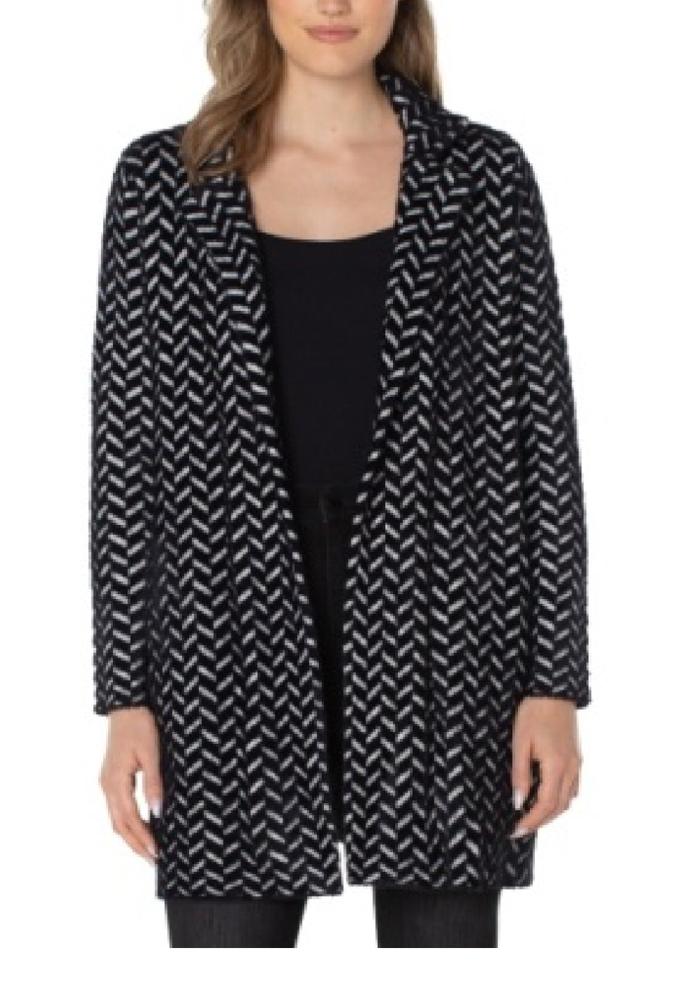 LM8487SW38 OPEN FRONT SWEATER