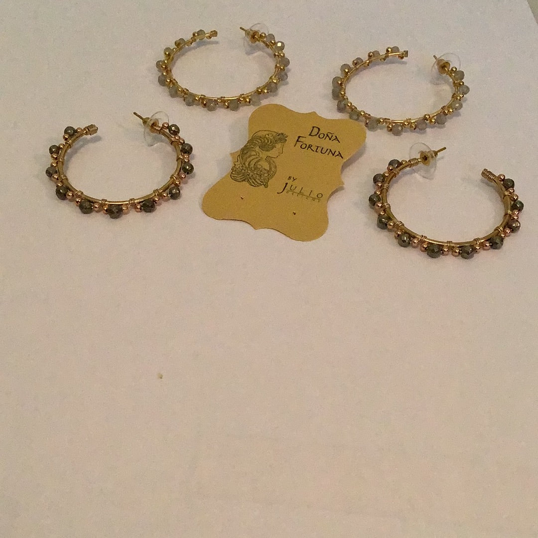 DF HOOP EARRING