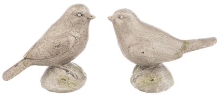 Stonewashed Bird Figurines 201242