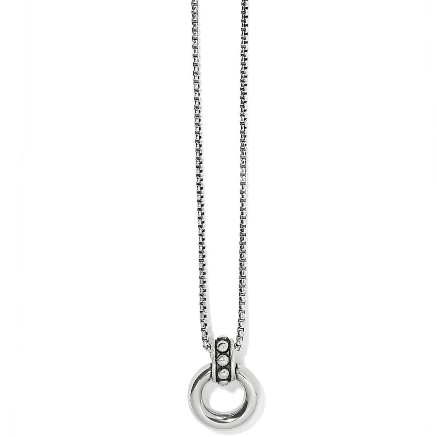 JM7547 PRETTY TOUGH STUD LARGE CIRCLE NECKLACE