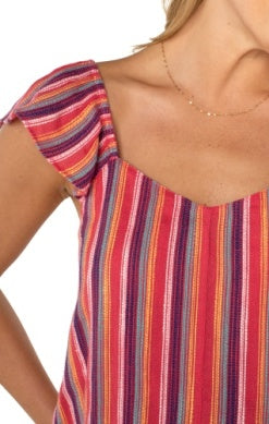 flutter slv woven top w ties LM8F86EE23