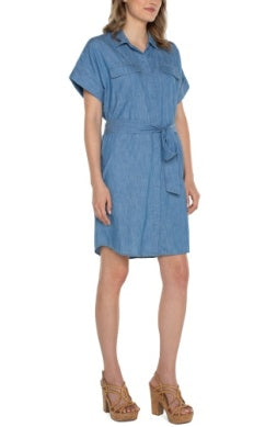 BELTED SHIRT DRESS LM8996SLC