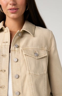3/4 slv frayed flounce jacket LM1D52WA1