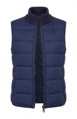 slvlss reversible zip front quilted swtr vest LM8L18SR37