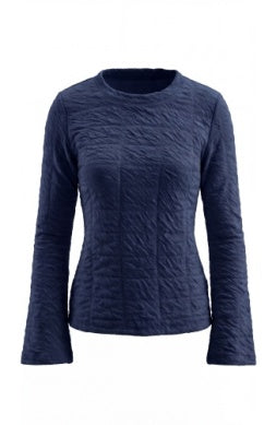 long flare slv crew neck knit top LM8M74KB44