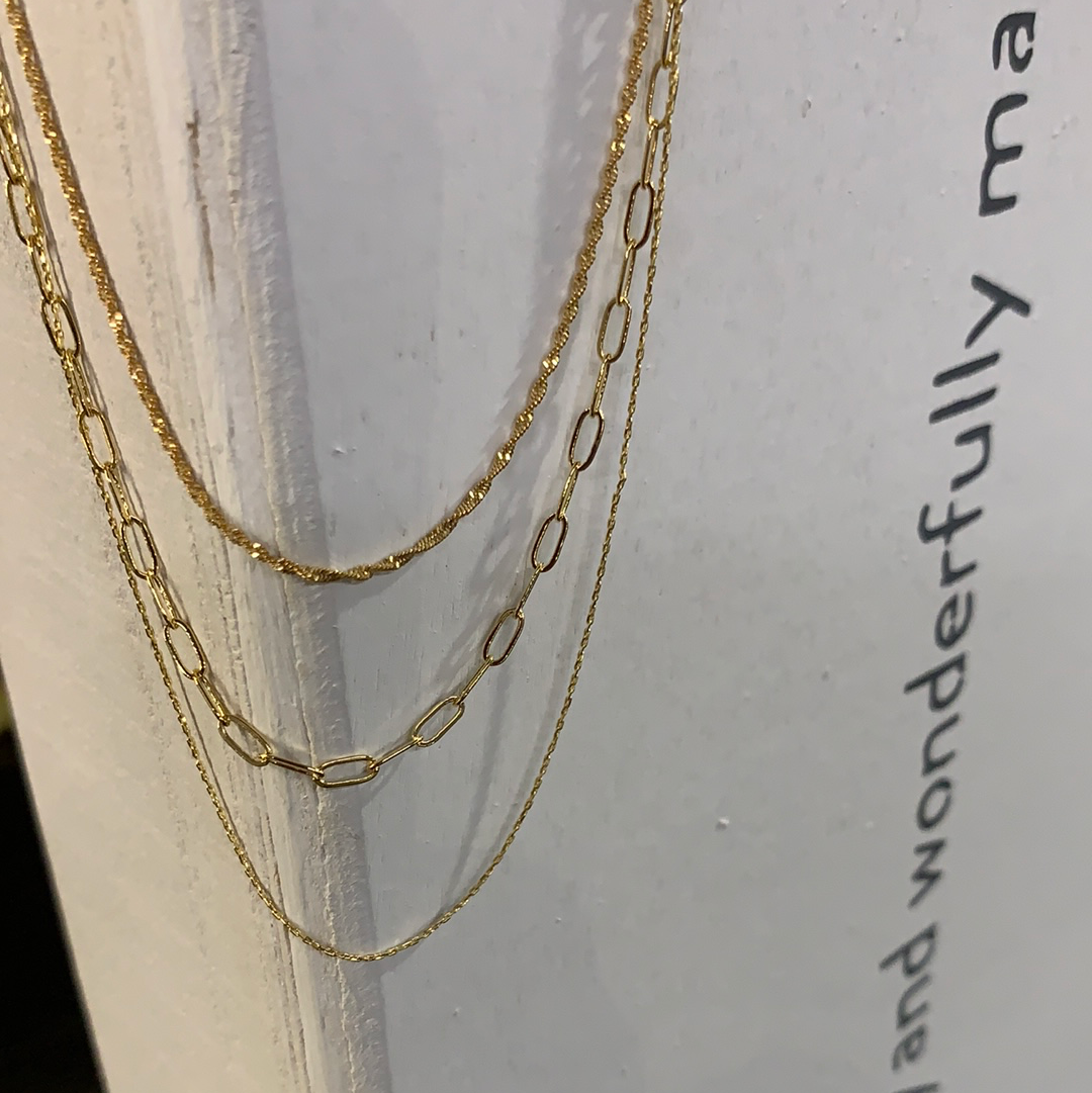 20219 Fine Triple Gold Chain