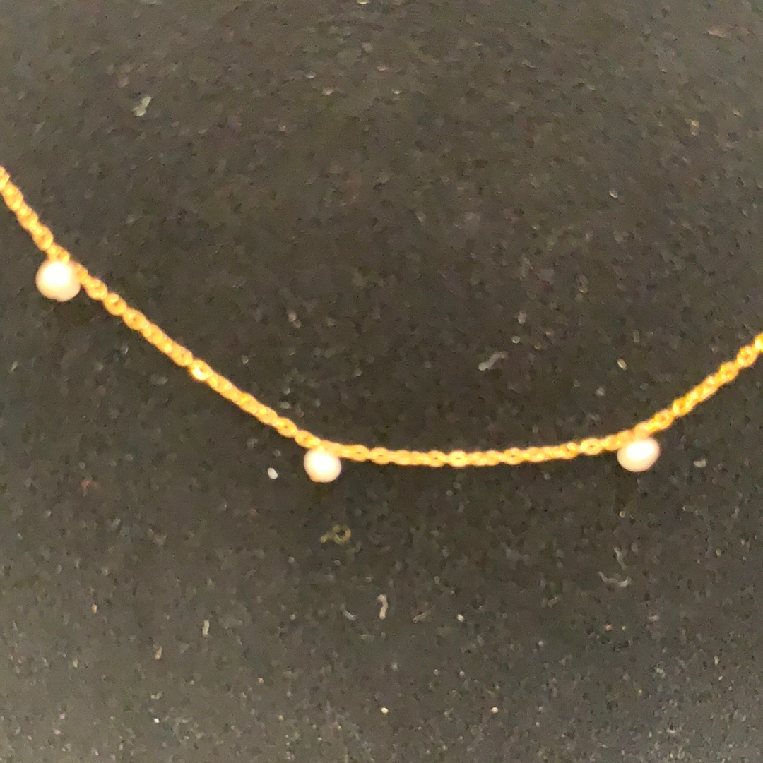 19569 ULTRA FINE CHAIN W SEMI PRECIOUS STONE