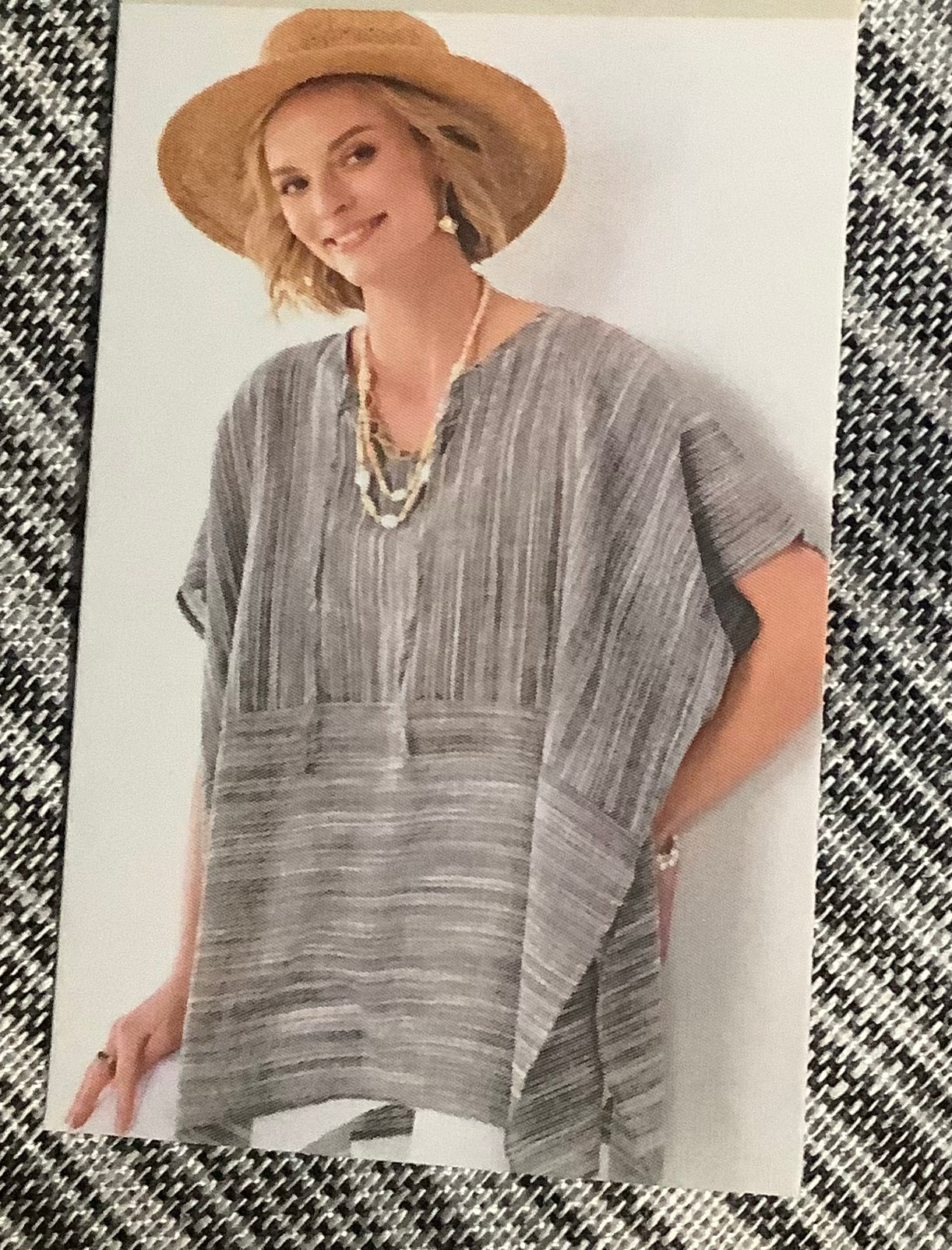 408534 LINEN/VISCOSE COVER UP