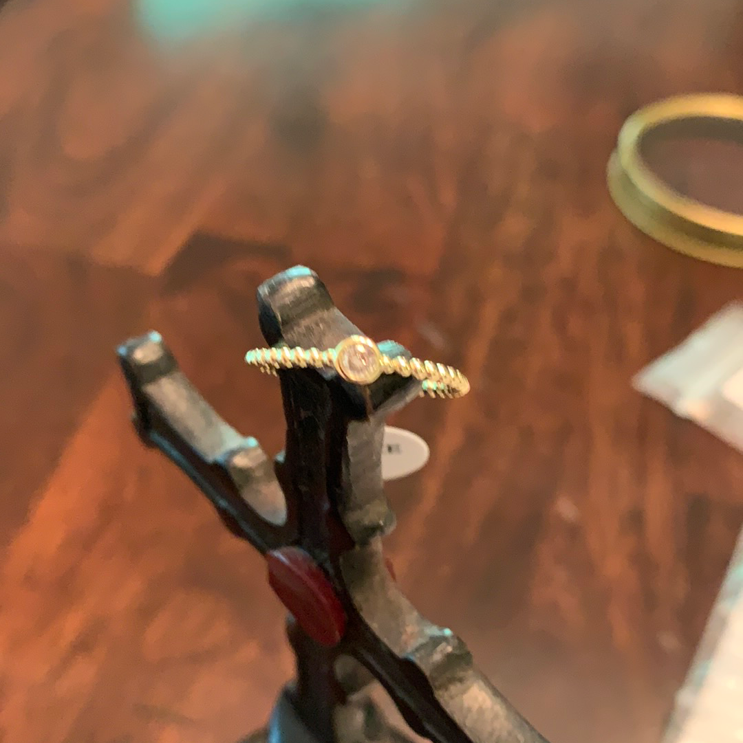 Spark GOLD RING W/ SMALL DIAMOND CENTER