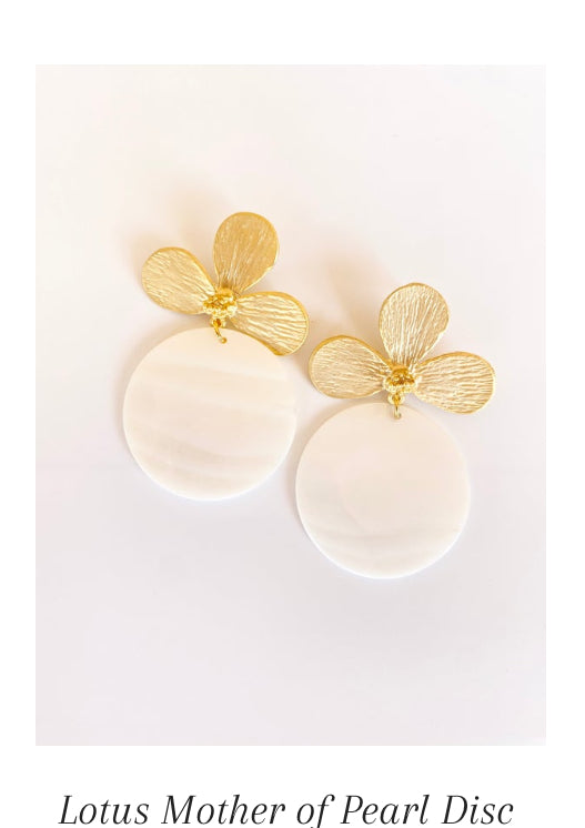 MOP DISC EARRING