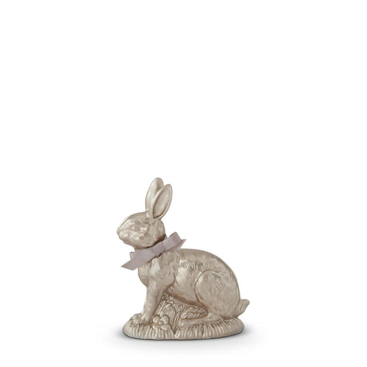 20448A-GO  20448B-G0 Inch Resin Gold Easter Bunny w/Bow