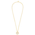 3368LG  GLD W MOP BEE PENDANT LG CHAIN NECKLACE Sophie Long Engraved Bee Necklace