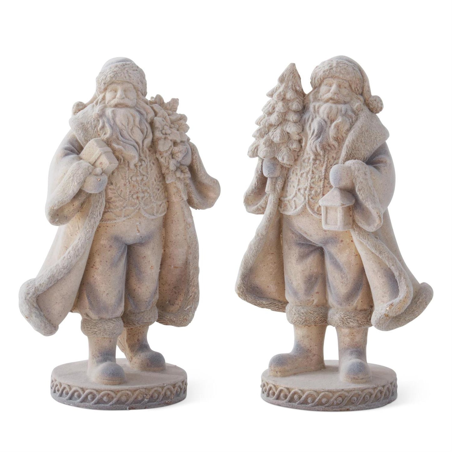 Gold Speckled Flocked Santas (2 Styles) 56101