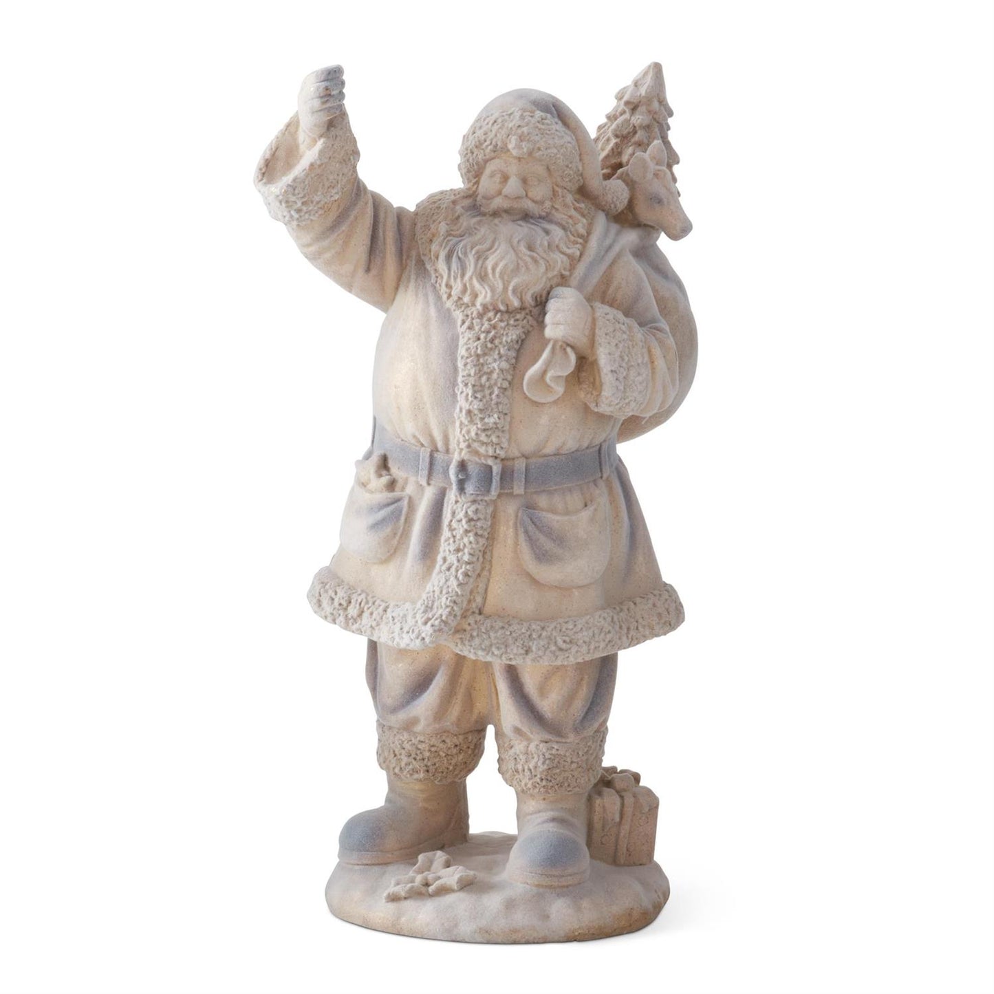 Gold Speckled Flocked Santas (2 Styles) 56101