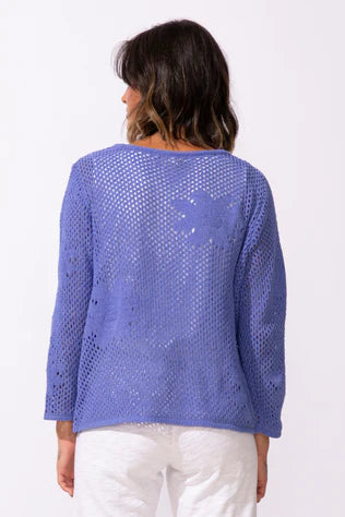 Floral Crochet Easy Pullover 65175