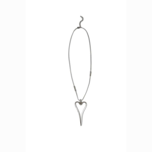 SILVER HEART NECKLACE 83871a