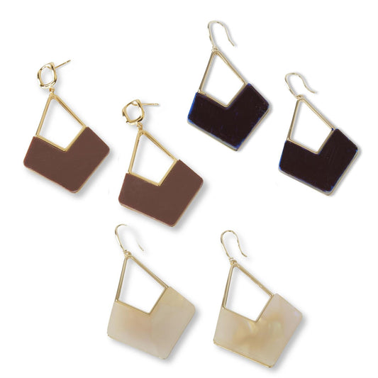 85511A  Assorted Color Tipped Earrings