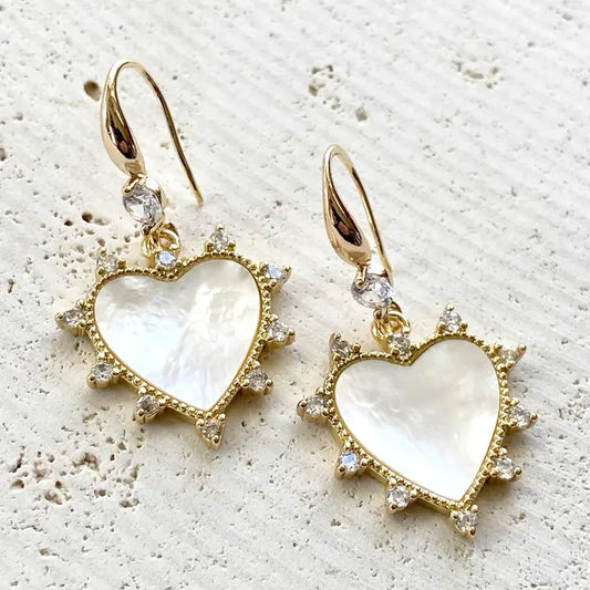 Shell Pearl Earrings New Larger Style  E24124
