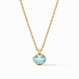 ANTONIA SOLITAIRE NECKLACE GOLD BAHAMIAN BLUE OS N448GBB00