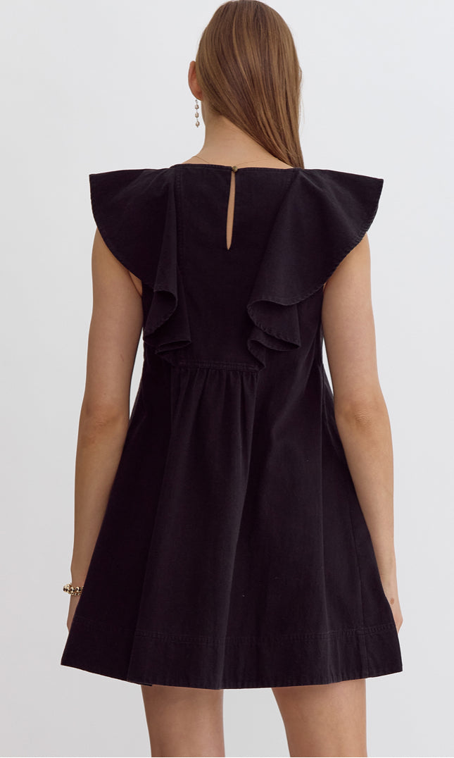 D22366 BLACK DRESS