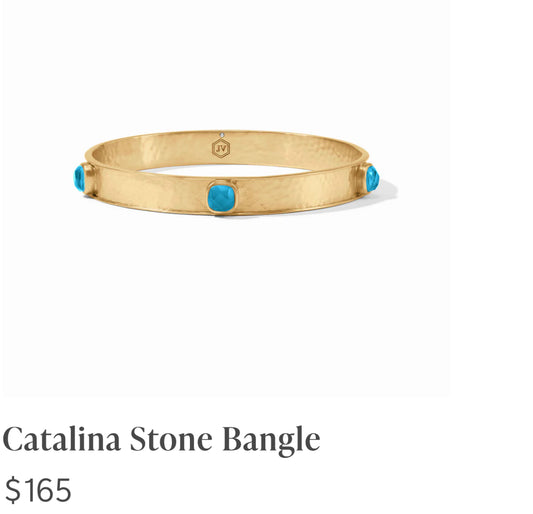 Catalina Stone Bangle MEDIUM LONDON BLUE BG283GILN-M