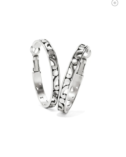 JE9720 CONTEMPO SILVER HOOPS