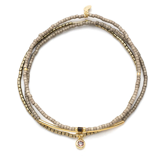 TOMAL CHROMACOLOR MIYUKI BRACELET TRIO