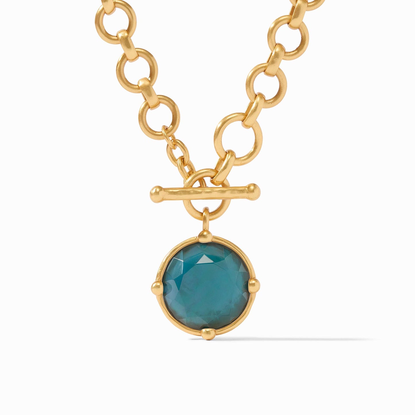 HONEYBEE DEMI NECKLACE IRIDESCENT PEACOCK BLUE N471GIPE00