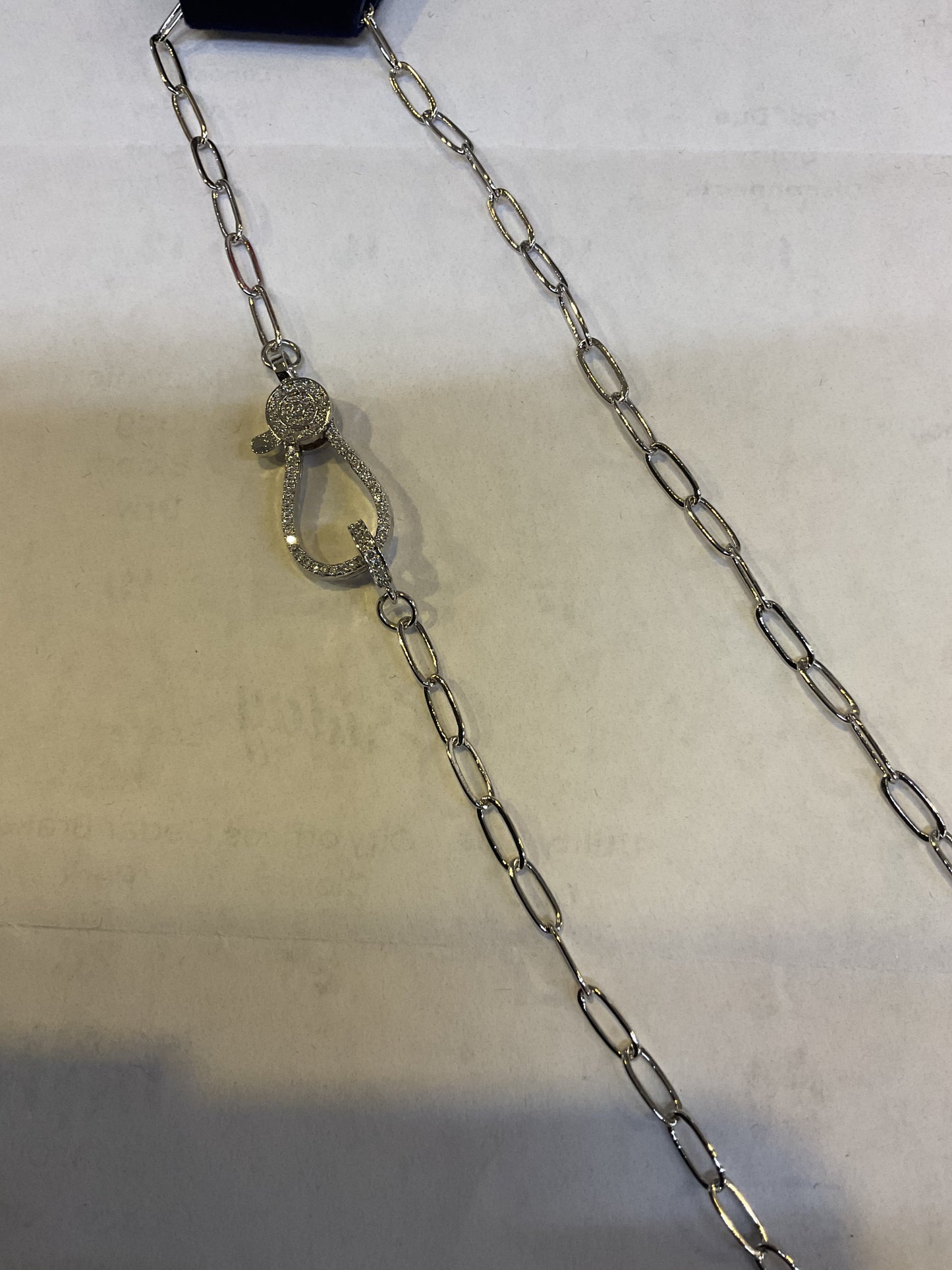 SILVER NECKLACE W CZ JN3843