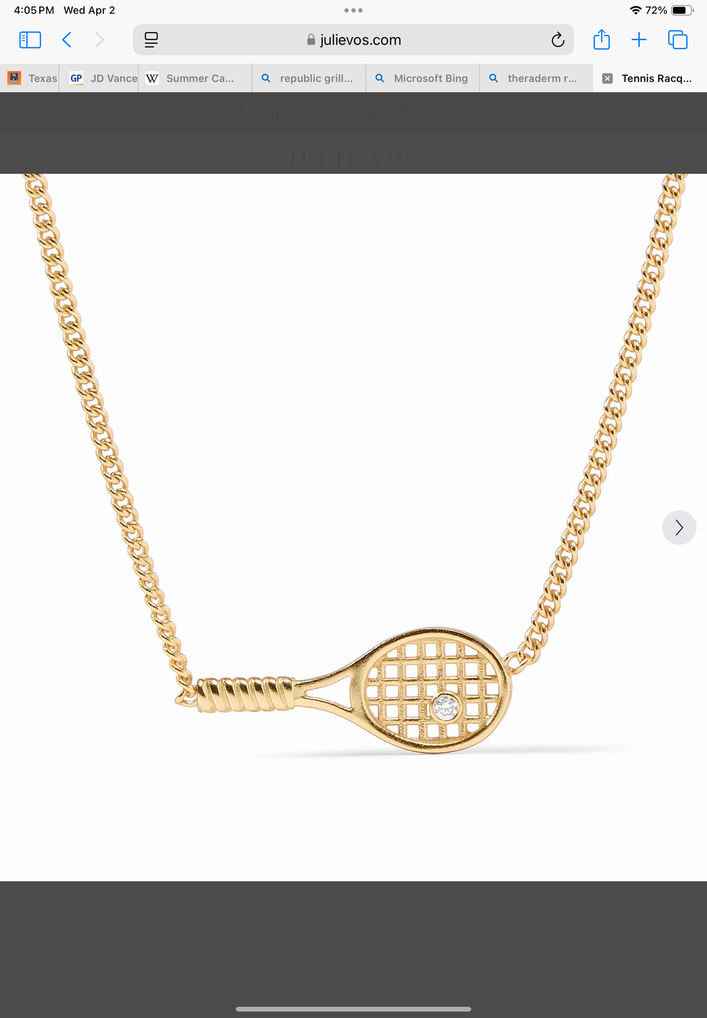 TENNIS JEWELRY JULIE VOS