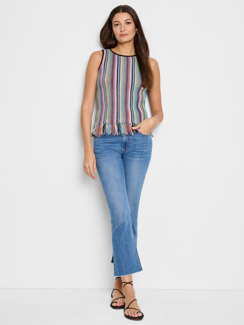S251122 FALLING FRINGE SWEATER TANK