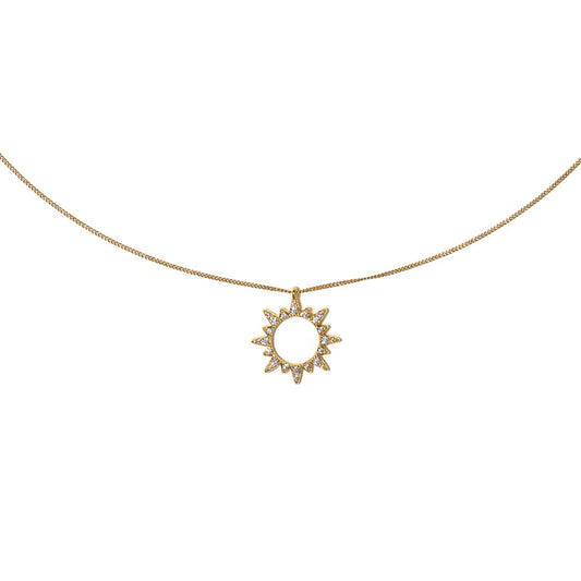 18K GOLD STAR SHAPED DIAMOND NECKLACE