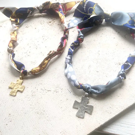 Viral Scarf Necklaces Hammered Trendy Jewelry