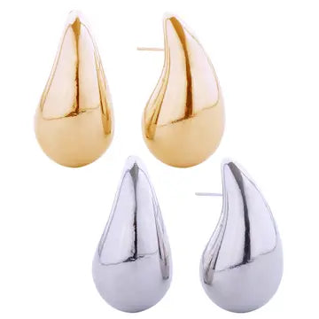 WATER DROP SOLID EARRING W POST