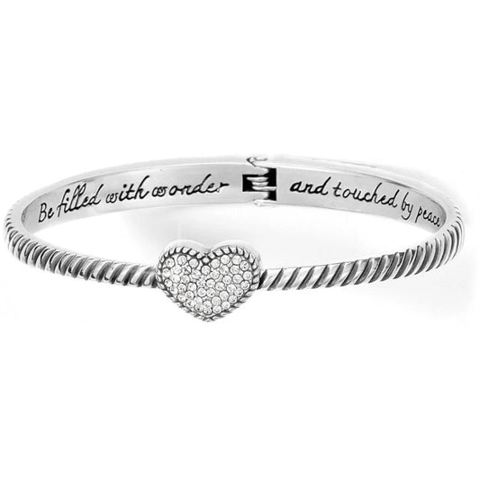 Celestia Heart Hinged Bangle Style JB9741